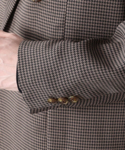 RAGEBLUE(レイジブルー)の「ケミステック/ダブル柄テーラードジャケット<セットアップ着用可能>/957898(テーラードジャケット・メンズ・ブラウン/グレー・MEDIUM/LARGE)」の10枚目の写真