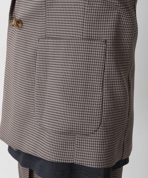 RAGEBLUE(レイジブルー)の「ケミステック/ダブル柄テーラードジャケット<セットアップ着用可能>/957898(テーラードジャケット・メンズ・ブラウン/グレー・MEDIUM/LARGE)」の14枚目の写真