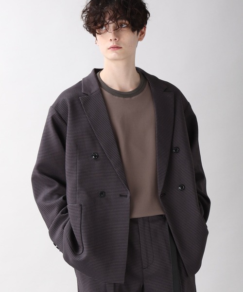 RAGEBLUE(レイジブルー)の「ケミステック/ダブル柄テーラードジャケット<セットアップ着用可能>/957898(テーラードジャケット・メンズ・ブラウン/グレー・MEDIUM/LARGE)」の17枚目の写真