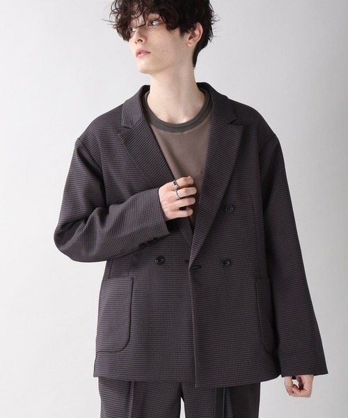 RAGEBLUE（レイジブルー）の「ケミステック/ダブル柄テーラード