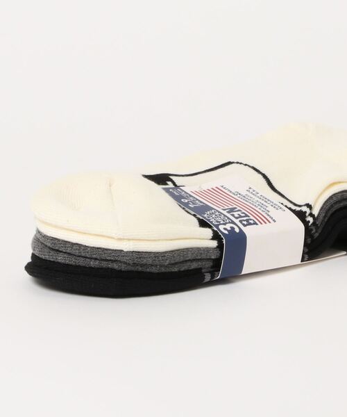 BEN DAVIS（ベンデイビス）の「【BEN DAVIS／ベンデイビス】ゴリラロゴモノトーンスニーカーソックス 3足組　カラーアソート　靴下（ソックス/靴下・メンズ・その他1・FREE）」の2枚目の写真