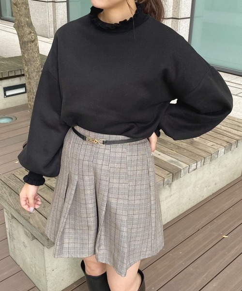 apres jour(アプレジュール)の「フリルネックスウェット【ZOZOTOWN限定アイテム】(スウェット・レディース・ブルー系その他/アイボリー/ブラック・フリー/X-LARGE)」の15枚目の写真