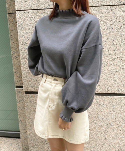 お値下げ中‼︎⭐︎未使用タグ付き⭐︎cen. リボンスウェットプルオーバー フリルネックスウェット【ZOZOTOWN限定アイテム】(スウェット