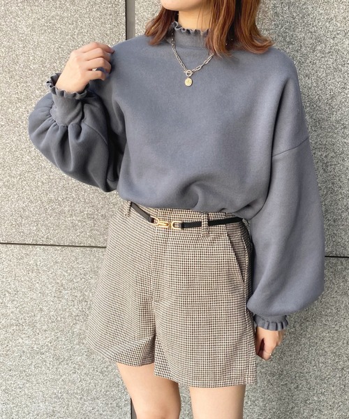 お値下げ中‼︎⭐︎未使用タグ付き⭐︎cen. リボンスウェットプルオーバー フリルネックスウェット【ZOZOTOWN限定アイテム】（スウェット