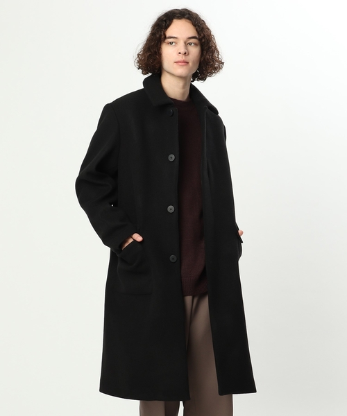 tk.TAKEO KIKUCHI（ティーケータケオキクチ）の「◆【WEB限定】テックウールメルトンステンコート（ステンカラーコート・メンズ・ブラック/チャコール/ネイビー/ライトベージュ・01/03/04/02/05）」の10枚目の写真