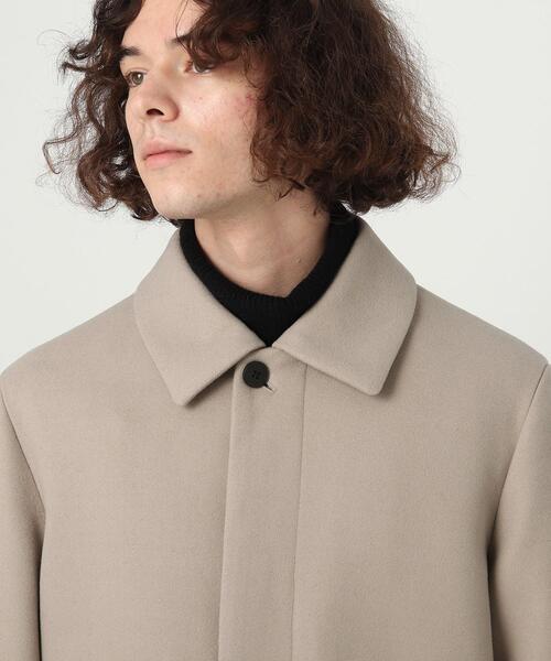 tk.TAKEO KIKUCHI（ティーケータケオキクチ）の「◆【WEB限定】テックウールメルトンステンコート（ステンカラーコート・メンズ・ブラック/チャコール/ネイビー/ライトベージュ・01/03/04/02/05）」の14枚目の写真