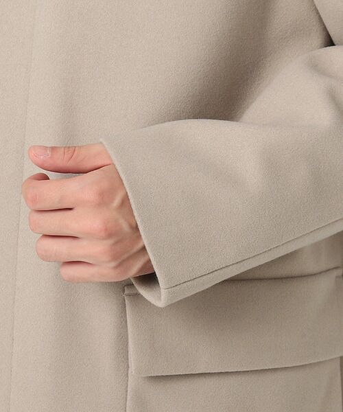 tk.TAKEO KIKUCHI（ティーケータケオキクチ）の「◆【WEB限定】テックウールメルトンステンコート（ステンカラーコート・メンズ・ブラック/チャコール/ネイビー/ライトベージュ・01/03/04/02/05）」の15枚目の写真