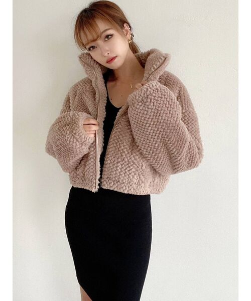RESEXXY（リゼクシー）の「フェイクファーブルゾン（ブルゾン・レディース・アイボリー/ブラック/ベージュ・FREE）」の14枚目の写真