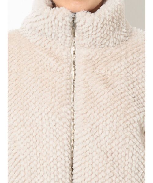 RESEXXY（リゼクシー）の「フェイクファーブルゾン（ブルゾン・レディース・アイボリー/ブラック/ベージュ・FREE）」の7枚目の写真