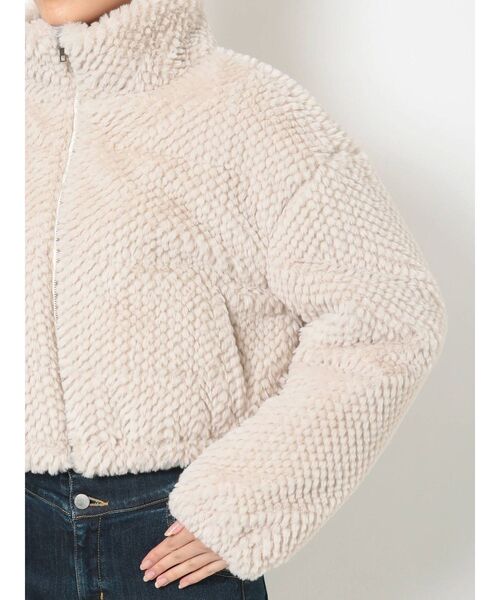 RESEXXY（リゼクシー）の「フェイクファーブルゾン（ブルゾン・レディース・アイボリー/ブラック/ベージュ・FREE）」の16枚目の写真