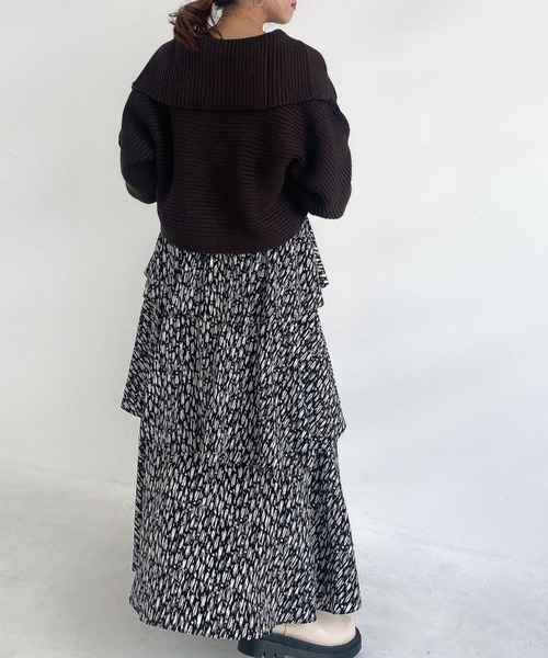 archives(アルシーヴ)の「衿付き畦ニットプルオーバー(ニット/セーター・レディース・ブラウン/アイボリー/ブルー/グリーン系その他・MEDIUM)」の13枚目の写真