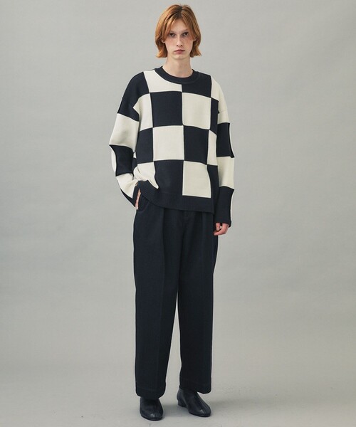 city（シティ）の「【CITY】FLAG CHECK KNIT PO（ニット/セーター・メンズ・ブラック/ベージュ・1/2）」の8枚目の写真