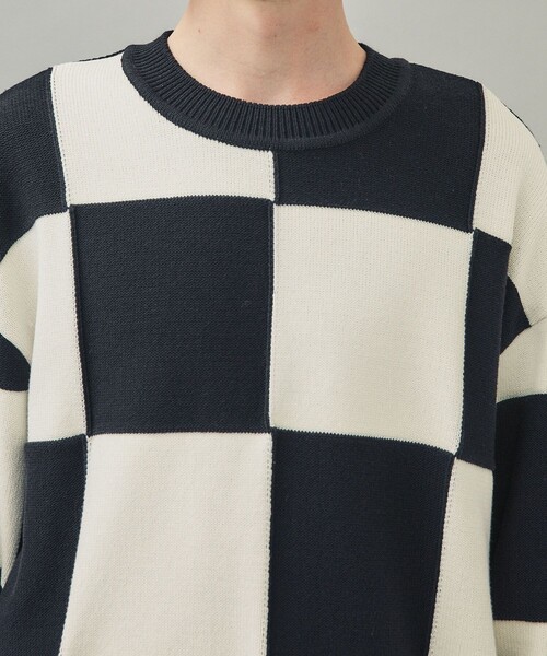city（シティ）の「【CITY】FLAG CHECK KNIT PO（ニット/セーター・メンズ・ブラック/ベージュ・1/2）」の16枚目の写真