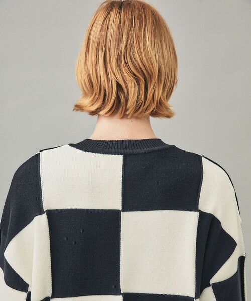 city（シティ）の「【CITY】FLAG CHECK KNIT PO（ニット/セーター・メンズ・ブラック/ベージュ・1/2）」の9枚目の写真