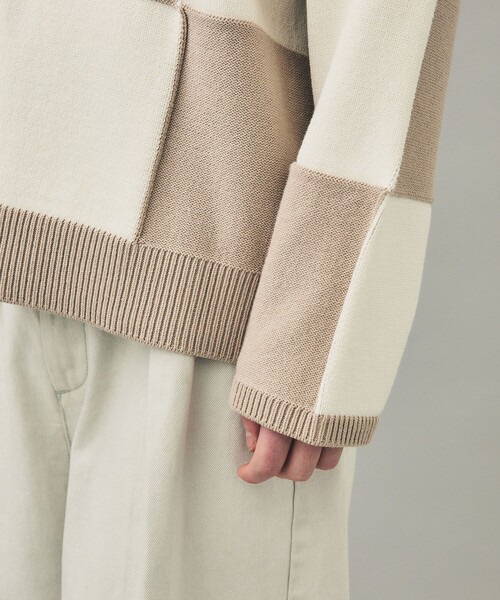 city（シティ）の「【CITY】FLAG CHECK KNIT PO（ニット/セーター・メンズ・ブラック/ベージュ・1/2）」の15枚目の写真