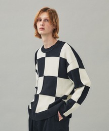 【CITY】FLAG CHECK KNIT PO