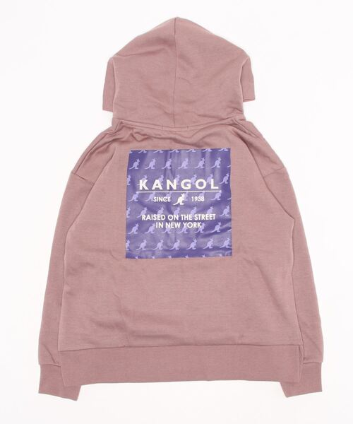 KANGOL(カンゴール)の「【KANGOL/カンゴール】KANGOL KIDS 裏起毛バックプリントプルパーカー キッズサイズ(パーカー・キッズ・ブラウン/ベージュ/グレー・130/150/160/140)」の1枚目の写真