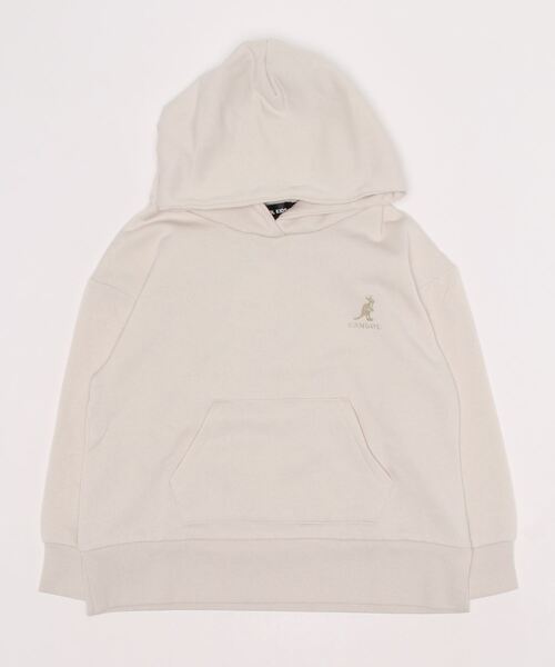 KANGOL(カンゴール)の「【KANGOL/カンゴール】KANGOL KIDS 裏起毛バックプリントプルパーカー キッズサイズ(パーカー・キッズ・ブラウン/ベージュ/グレー・130/150/160/140)」の4枚目の写真