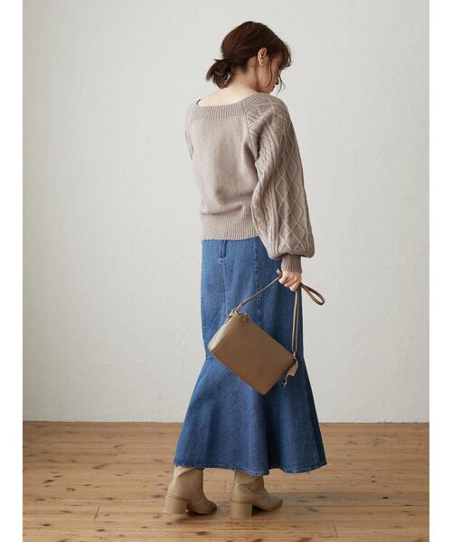 Sugar spoon（シュガースプーン）の「・SUGAR SPOON デニムマーメイドスカート＊（スカート・レディース・アイボリー/インディゴブルー/ダークインディゴブルー・FREE）」の20枚目の写真