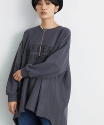 ロゴ裏毛カットチュニック