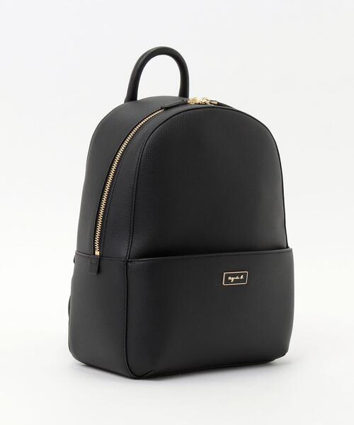 定価3.7万美品 ✨アニエスベー レザーリュックQAS02Z-05 黒 agnes b.（アニエスベー）の「バックパック (QAS02－05)（バックパック