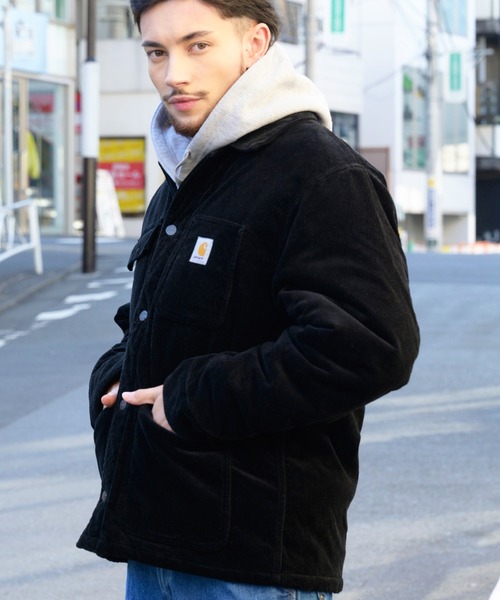 Carhartt(カーハート)の「Carhartt コーデュロイミシガンコート(ブルゾン・メンズ・ブラック・SMALL/MEDIUM/LARGE)」の7枚目の写真