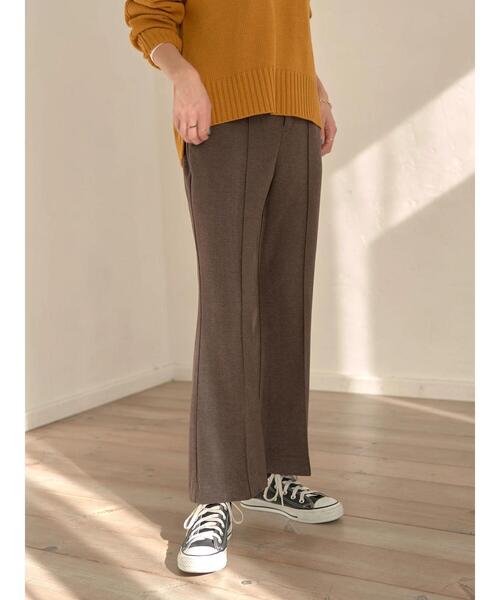 earth music&ecology(アースミュージックアンドエコロジー)の「起毛ツイルセミフレアパンツ*(その他パンツ・レディース・ブラウン/ブルー/ホワイト系その他2・S/M)」の4枚目の写真