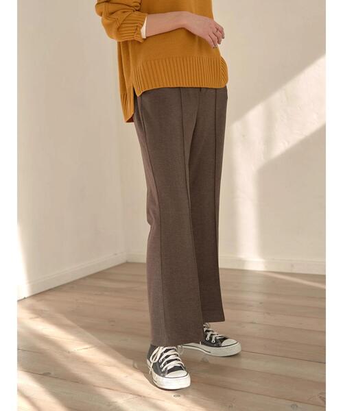 earth music&ecology(アースミュージックアンドエコロジー)の「起毛ツイルセミフレアパンツ*(その他パンツ・レディース・ブラウン/ブルー/ホワイト系その他2・S/M)」の12枚目の写真