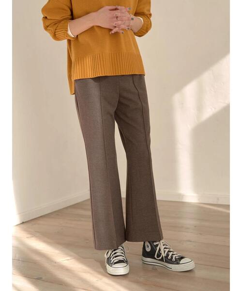 earth music&ecology(アースミュージックアンドエコロジー)の「起毛ツイルセミフレアパンツ*(その他パンツ・レディース・ブラウン/ブルー/ホワイト系その他2・S/M)」の13枚目の写真