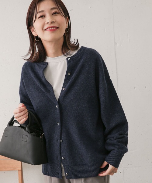 URBAN RESEARCH DOORS(アーバンリサーチドアーズ)の「ウール2WAYニットカーディガン(ニット/セーター・レディース・ベージュ/ネイビー/グレー・ONE)」の3枚目の写真