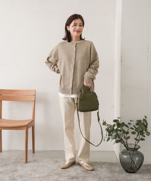 URBAN RESEARCH DOORS(アーバンリサーチドアーズ)の「ウール2WAYニットカーディガン(ニット/セーター・レディース・ベージュ/ネイビー/グレー・ONE)」の15枚目の写真