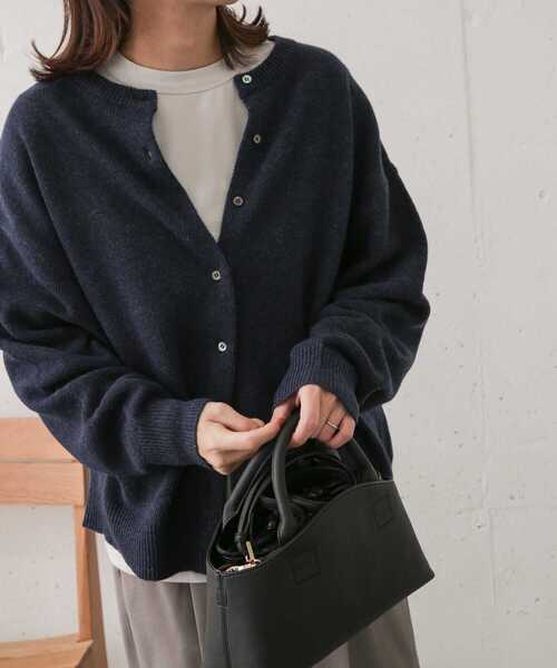 URBAN RESEARCH DOORS(アーバンリサーチドアーズ)の「ウール2WAYニットカーディガン(ニット/セーター・レディース・ベージュ/ネイビー/グレー・ONE)」の17枚目の写真