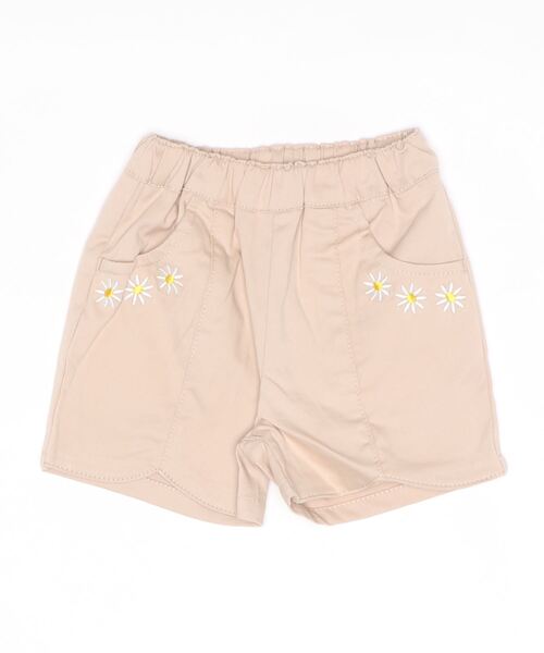 Moujonjon（ムージョンジョン）の「デニム・ツイルショートパンツ（その他パンツ・キッズ・ベージュ/ブルー・90/100/110/120/95/130/140）」の2枚目の写真