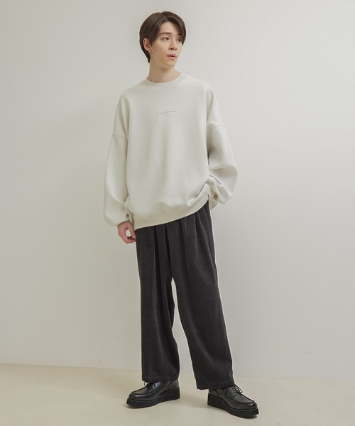 JUNRED（ジュンレッド）の「2ポイントダンボールプルオーバー（Tシャツ/カットソー・メンズ・オフホワイト/グリーン/チャコールグレー・S/L/M）」の7枚目の写真