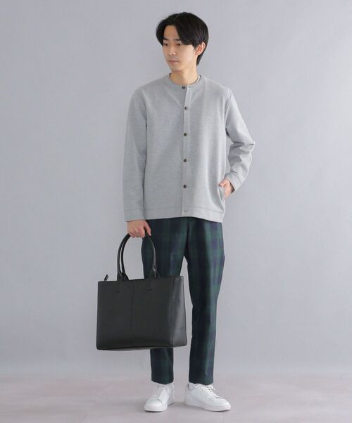 SHIPS(シップス)の「【WEB限定】SHIPS: 〈手洗い可能〉 ミラノリブ ジャージー クルーネック ソリッド カーディガン(カーディガン/ボレロ・メンズ・ブラック/グレー/ダークグレー/オリーブ・SMALL/MEDIUM/LARGE/X-LARGE)」の5枚目の写真