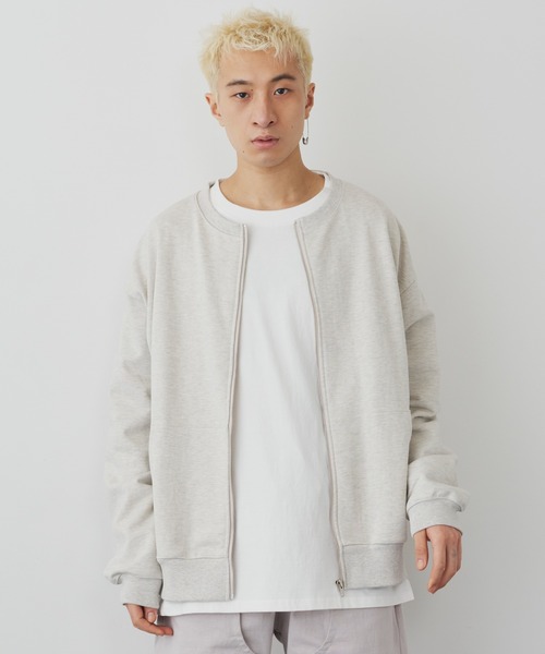 AIVER(アイバー)の「AIVER ヘビーウエイトフルジップスウェット(スウェット・メンズ・ブラック/ナチュラル・MEDIUM/LARGE)」の9枚目の写真