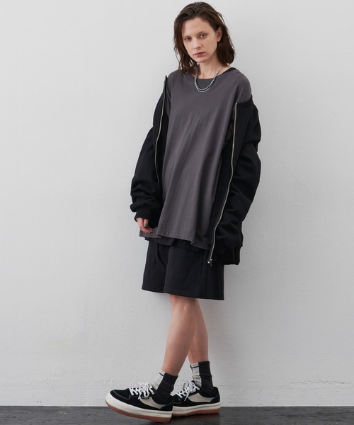 AIVER(アイバー)の「AIVER ヘビーウエイトフルジップスウェット(スウェット・メンズ・ブラック/ナチュラル・MEDIUM/LARGE)」の22枚目の写真
