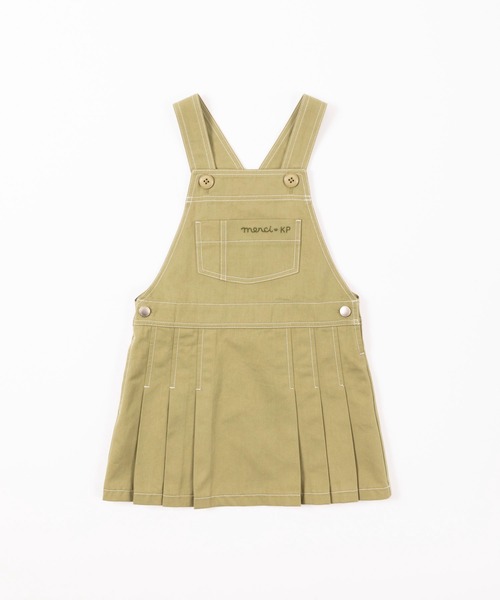 KP(ケーピー)の「デニム/コットンツイルのプリーツジャンパースカート(100-130cm)(ジャンパースカート・キッズ・カーキ/ブルー・110cm/100cm/120cm/130cm)」の7枚目の写真