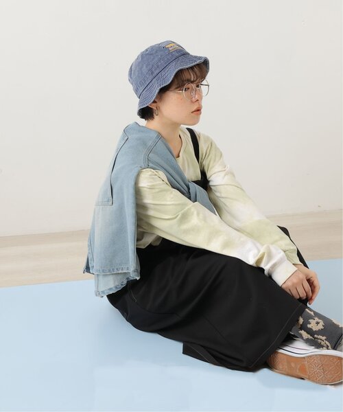 DOUBLE NAME（ダブルネーム）の「ベルト付きジャンスカ（ジャンパースカート・レディース・ブラック/ベージュ/ブルー・FREE）」の5枚目の写真