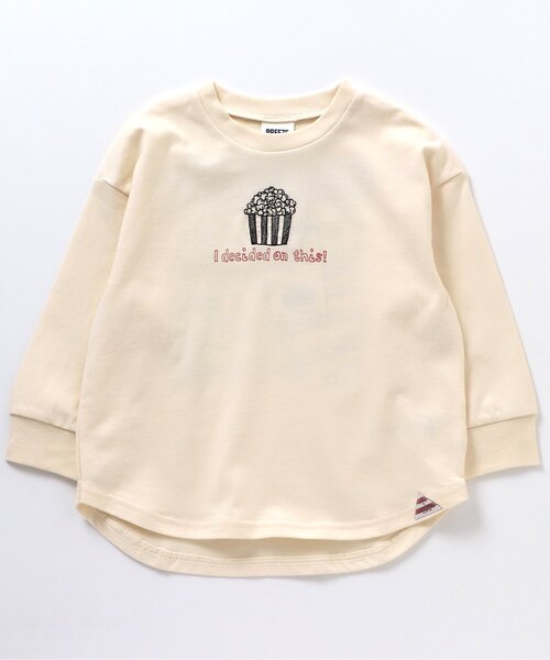 BREEZE（ブリーズ）の「フード3柄Tシャツ（Tシャツ/カットソー・キッズ・ピンク/キナリ/グレー・130/140/90/110/100/80/120）」の2枚目の写真