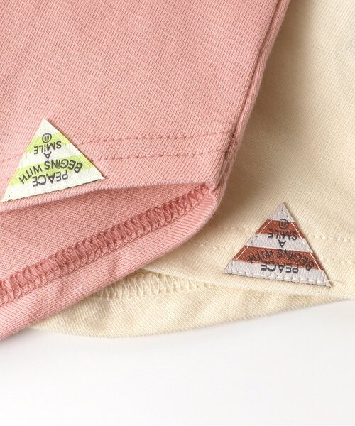 BREEZE（ブリーズ）の「フード3柄Tシャツ（Tシャツ/カットソー・キッズ・ピンク/キナリ/グレー・130/140/90/110/100/80/120）」の6枚目の写真