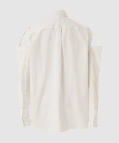 TAKAHIROMIYASHITATheSoloIst.(タカヒロミヤシタザソロイスト)の「three-way regular collar shirts. -(c) joseph szabo-(シャツ/ブラウス・メンズ・ホワイト×ブラック・44/46)」の2枚目の写真