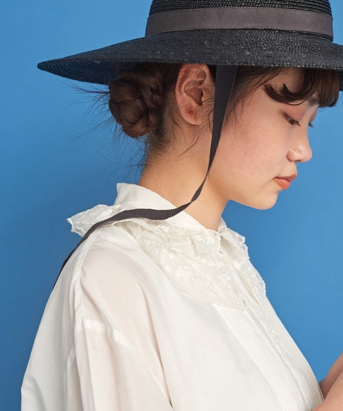 Malle(マル)の「malle チュール刺繍 ドレス(ワンピース・レディース・オフホワイト/ブラック・FREE)」の19枚目の写真