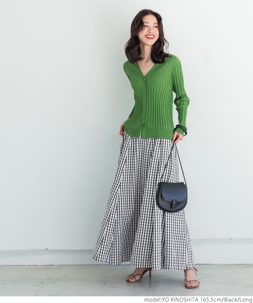 セール】ギンガムチェックボリュームスカート（スカート）｜coca（coca