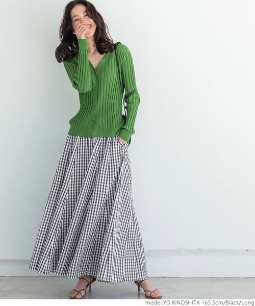 セール】ギンガムチェックボリュームスカート（スカート）｜coca（coca