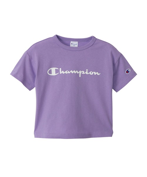 Champion(チャンピオン)の「【Champion/チャンピオン】キッズ ベーシック ショートスリーブTシャツ(Tシャツ/カットソー・キッズ・ライトパープル/ベージュ/ネイビー/グレー/オフホワイト/ターコイズブルー/イエロー/ブラック・100/130/140/150/160/110/120)」の7枚目の写真
