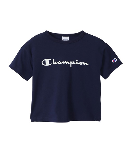 Champion(チャンピオン)の「【Champion/チャンピオン】キッズ ベーシック ショートスリーブTシャツ(Tシャツ/カットソー・キッズ・ライトパープル/ベージュ/ネイビー/グレー/オフホワイト/ターコイズブルー/イエロー/ブラック・100/130/140/150/160/110/120)」の5枚目の写真