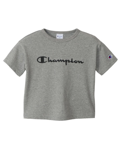 Champion(チャンピオン)の「【Champion/チャンピオン】キッズ ベーシック ショートスリーブTシャツ(Tシャツ/カットソー・キッズ・ライトパープル/ベージュ/ネイビー/グレー/オフホワイト/ターコイズブルー/イエロー/ブラック・100/130/140/150/160/110/120)」の3枚目の写真