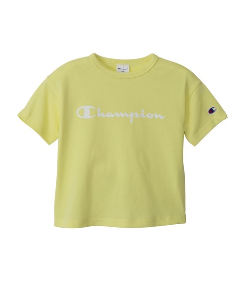 Champion(チャンピオン)の「【Champion/チャンピオン】キッズ ベーシック ショートスリーブTシャツ(Tシャツ/カットソー・キッズ・ライトパープル/ベージュ/ネイビー/グレー/オフホワイト/ターコイズブルー/イエロー/ブラック・100/130/140/150/160/110/120)」の8枚目の写真