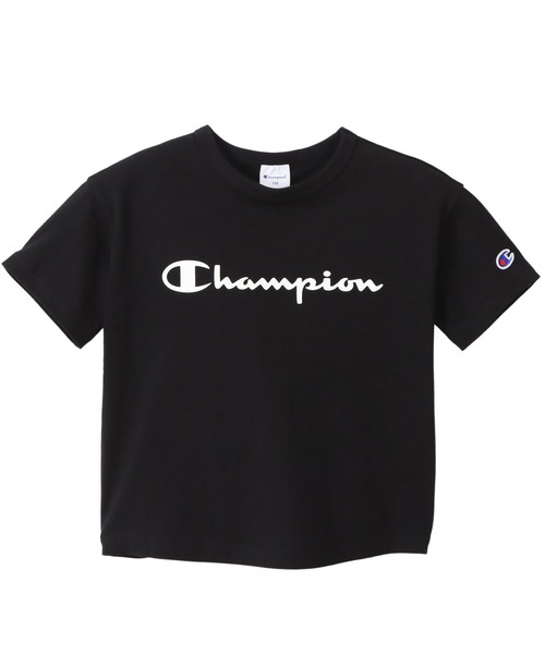 Champion(チャンピオン)の「【Champion/チャンピオン】キッズ ベーシック ショートスリーブTシャツ(Tシャツ/カットソー・キッズ・ライトパープル/ベージュ/ネイビー/グレー/オフホワイト/ターコイズブルー/イエロー/ブラック・100/130/140/150/160/110/120)」の2枚目の写真